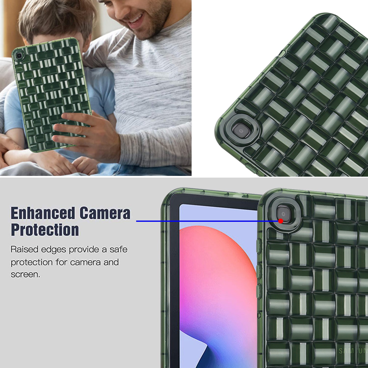 Protective Cover for Samsung Galaxy Tab S6 Lite P610 P615 Tab S6 Lite (2022) Ice Cube Design Clear TPU Tablet Case Protective Cover for Samsung Galaxy Tab S6 Lite P610 P615 Tab S6 Lite (2022) Ice Cube Design Clear TPU Tablet Case